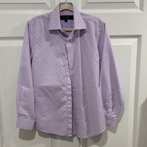 Kids Lavender Button Down Shirt